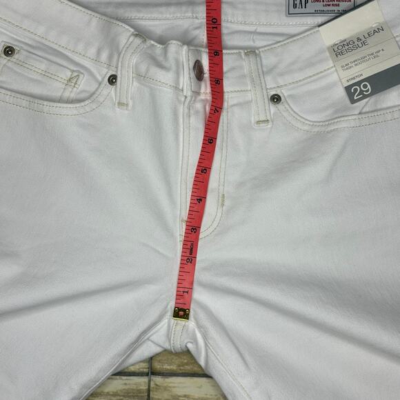 NWT Gap White Long & Lean Reissue Lowrise Bootcut Womens Sz 8 Short - Picture 5 of 8